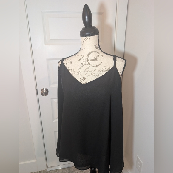 Torrid Elegant Black Women's Sheer Tank Top Size 3X NWT - Picture 11 of 11